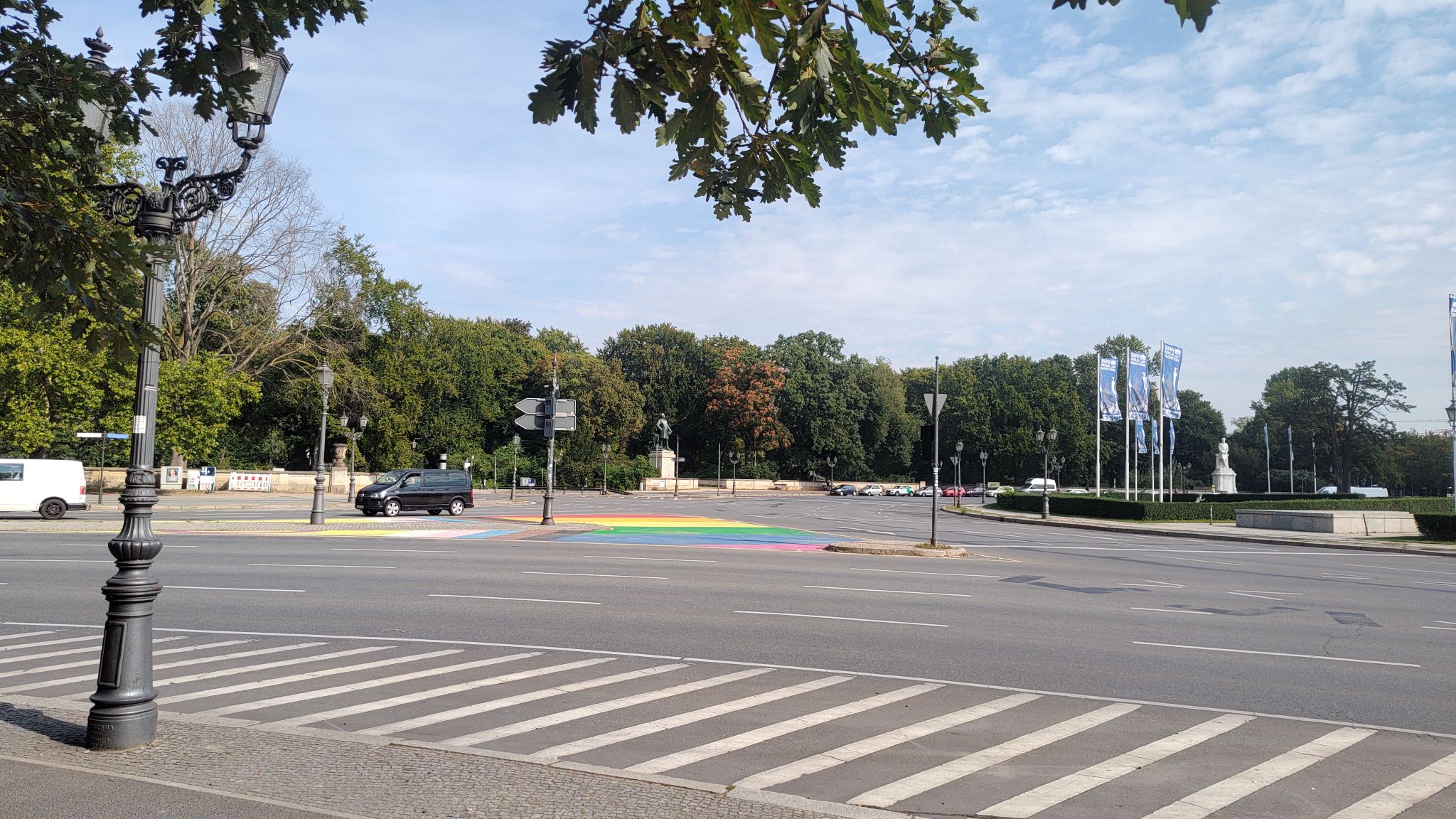 Street art (pride flag) in berlin