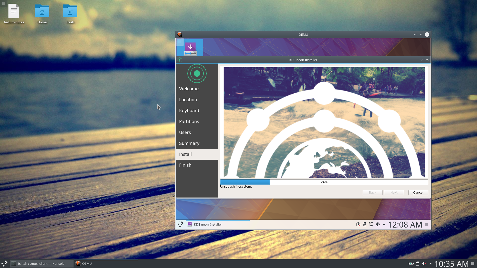 KDE Neon Installation
