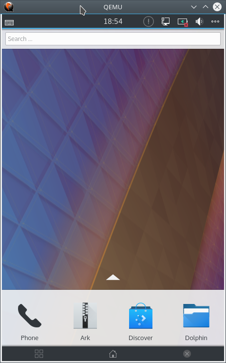 Plasma Mobile in qemu
